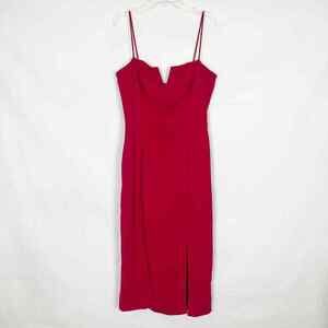Jaygodfray Women's Daisy True Red Sleeveless Dress Size 8